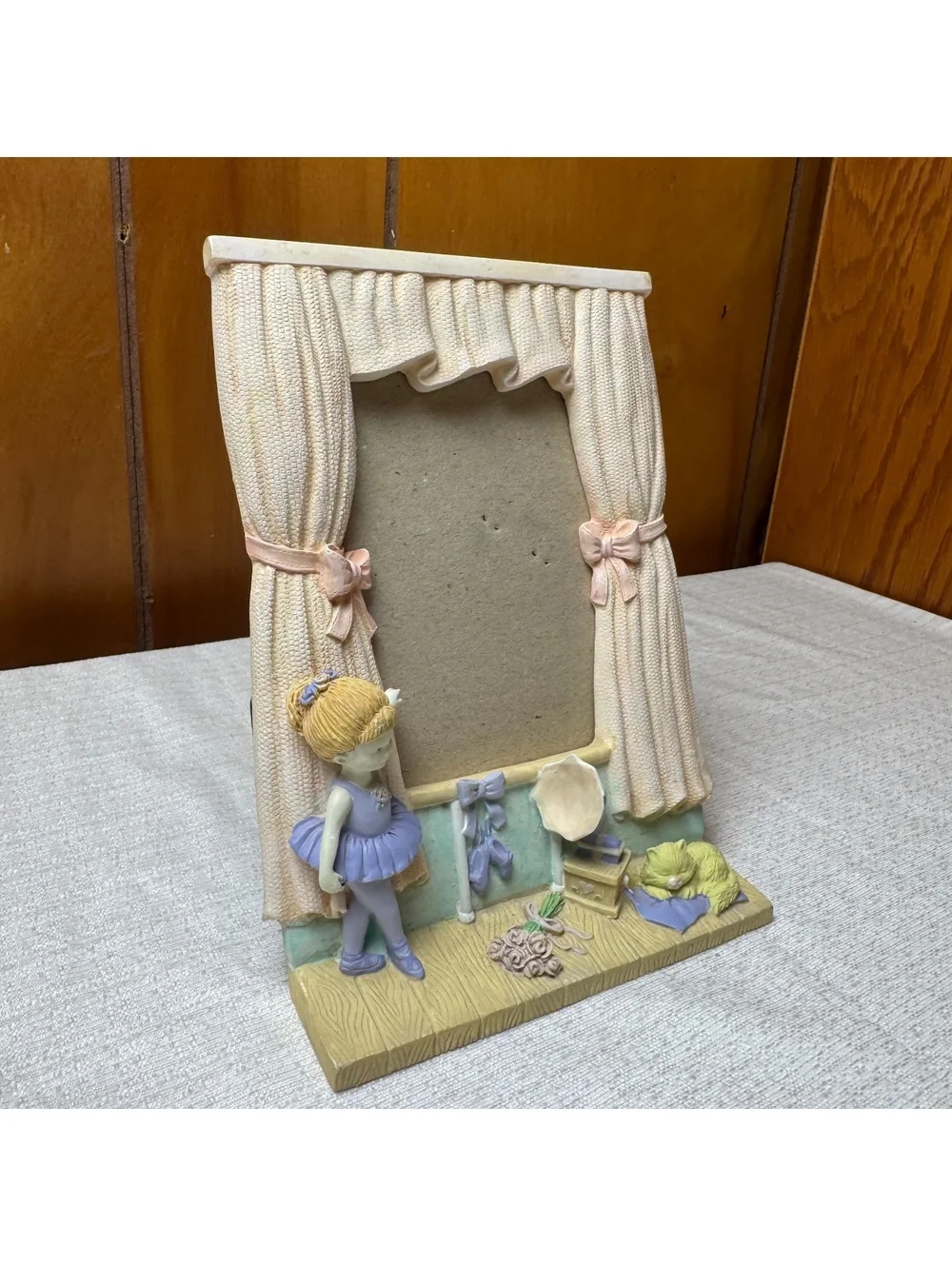 Vintage Ballerina 3.5x5 Picture Frame Ballet Dancer Nursery Decor